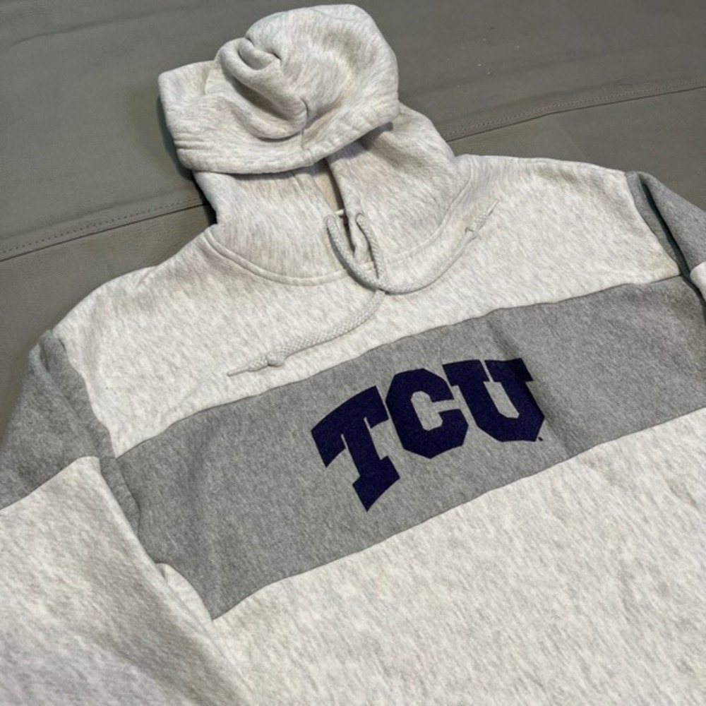 Champion Reverse Weave TCU Texas Christian‎ Horn Frogs Hoodie Sweatshirt Women- - Picture 2 of 7